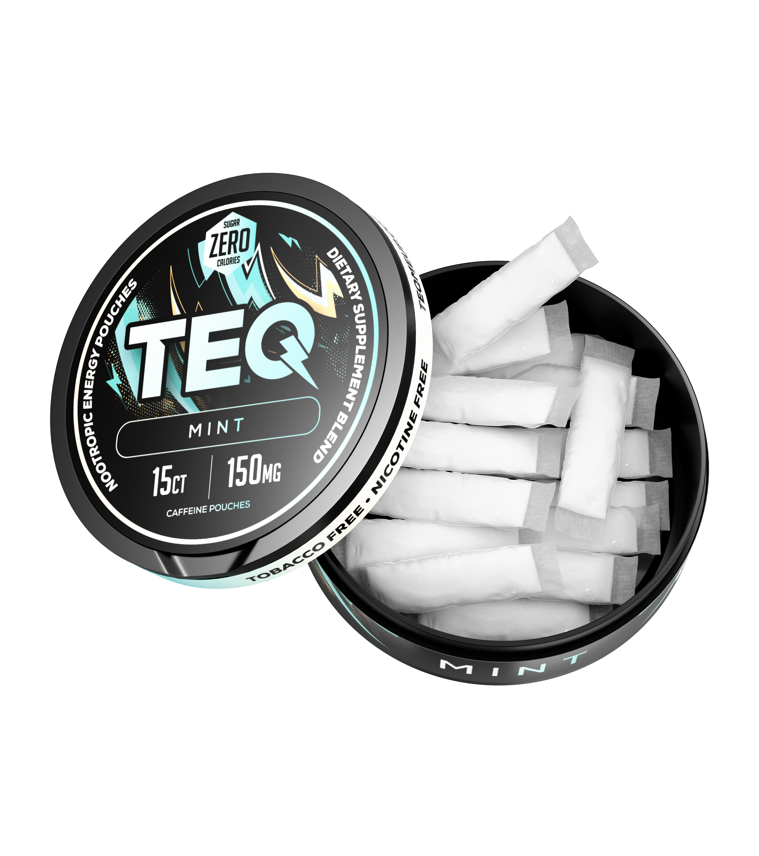 TEQ 150mg Caffeine Pouches - 15 count