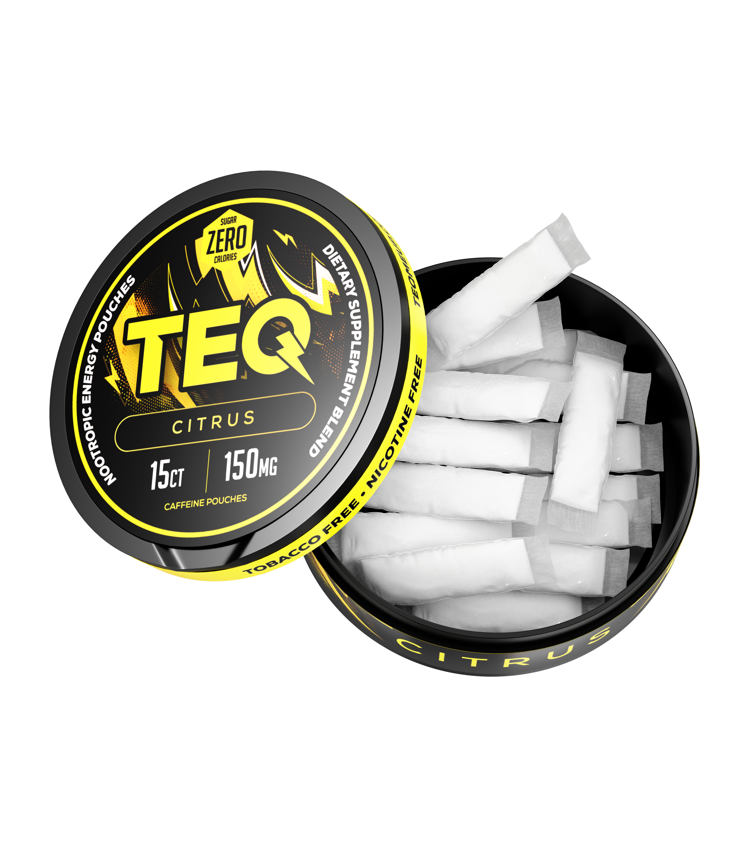 TEQ 150mg Caffeine Pouches - 15 count