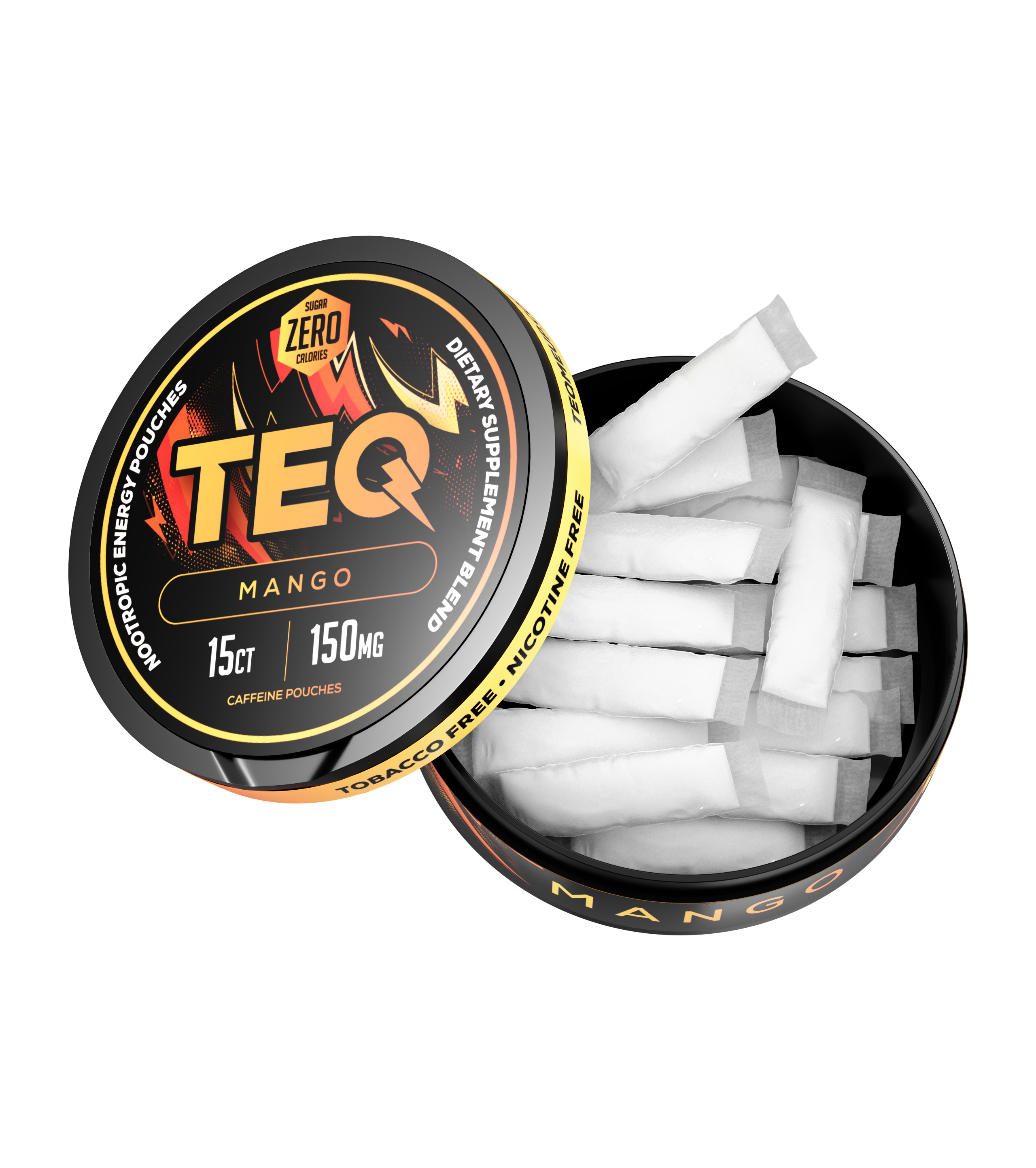 TEQ 150mg Caffeine Pouches - 15 count